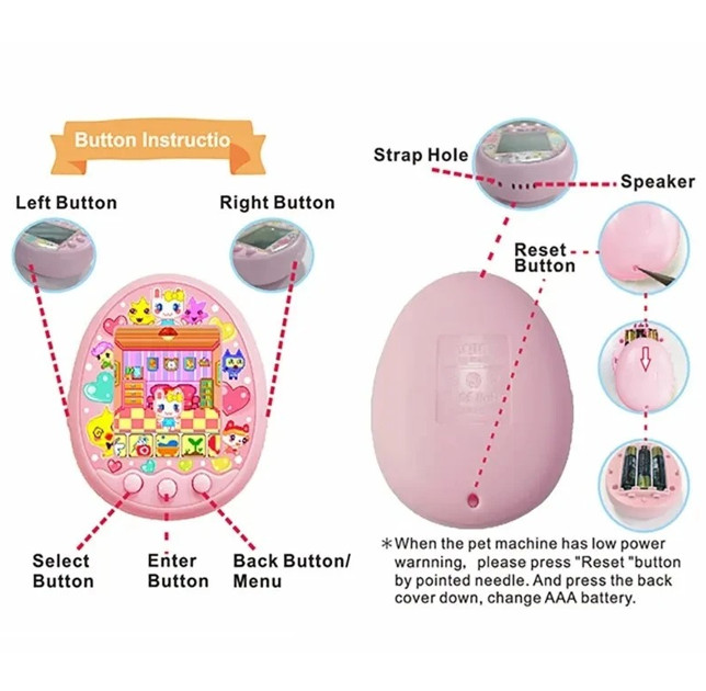 Tamagotchi Electronic Virtual Pet With Color Screen Game Pocket Interactive Virt