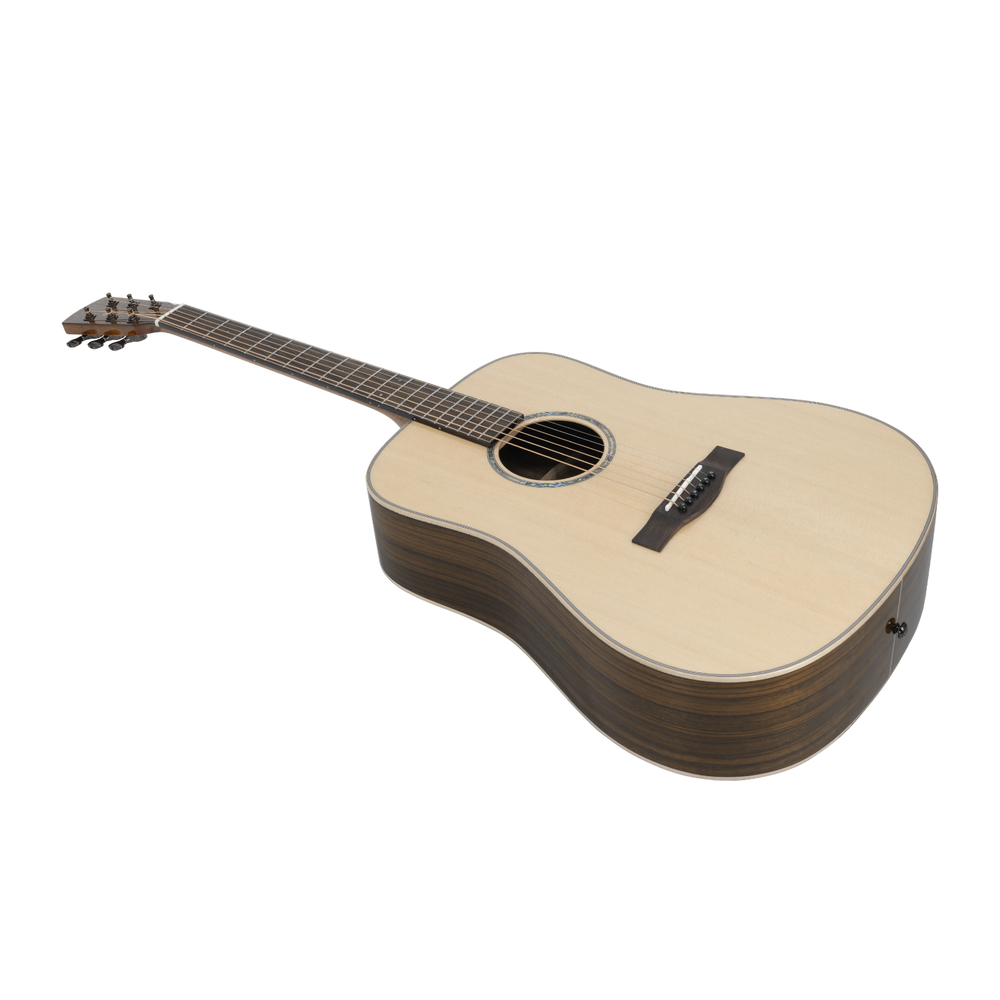 41'' Acoustic All Solid Guitar Solid Spruce Top Solid Ovangkol Back and Sides