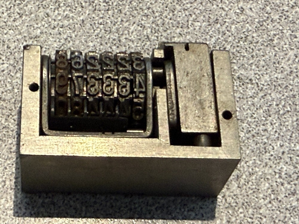 Letterpress Printing Numbering Machine Mechanism FORWARD