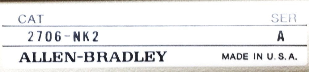 Allen-Bradley Keyboard Message Display Accessory 2706-NK2 (Ser.A) NOS