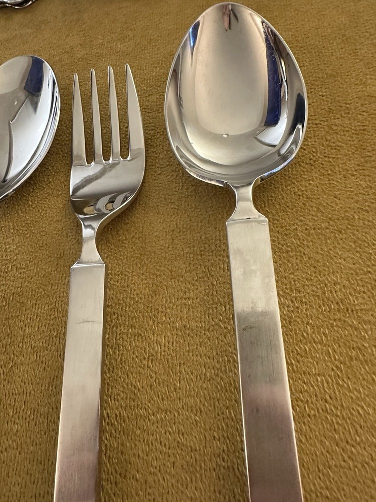 Alessi Salad Serving Set + Serving Spoon & Fork