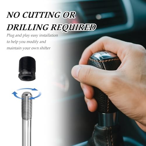 5PCS Gear Shift Knob Adapter,Multi-Size Gear Knob Adapter Includes