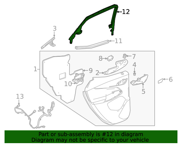 Genuine GM Frame Molding 42692464