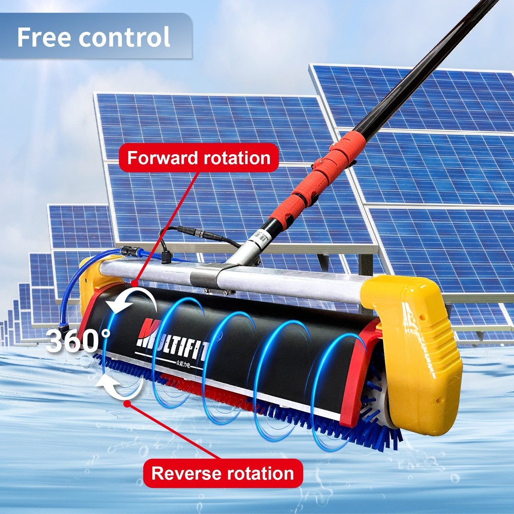 Pro Solar Panel Cleaning Kit Solar Panel &Window Cleaning Roller Brush