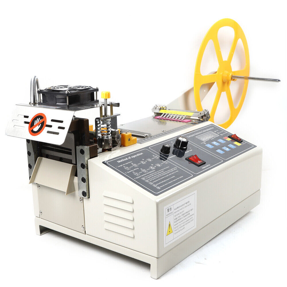 Hot & Cold Strip Cutter Automatic Webbing Tape Textile Ribbon Cutting Machine