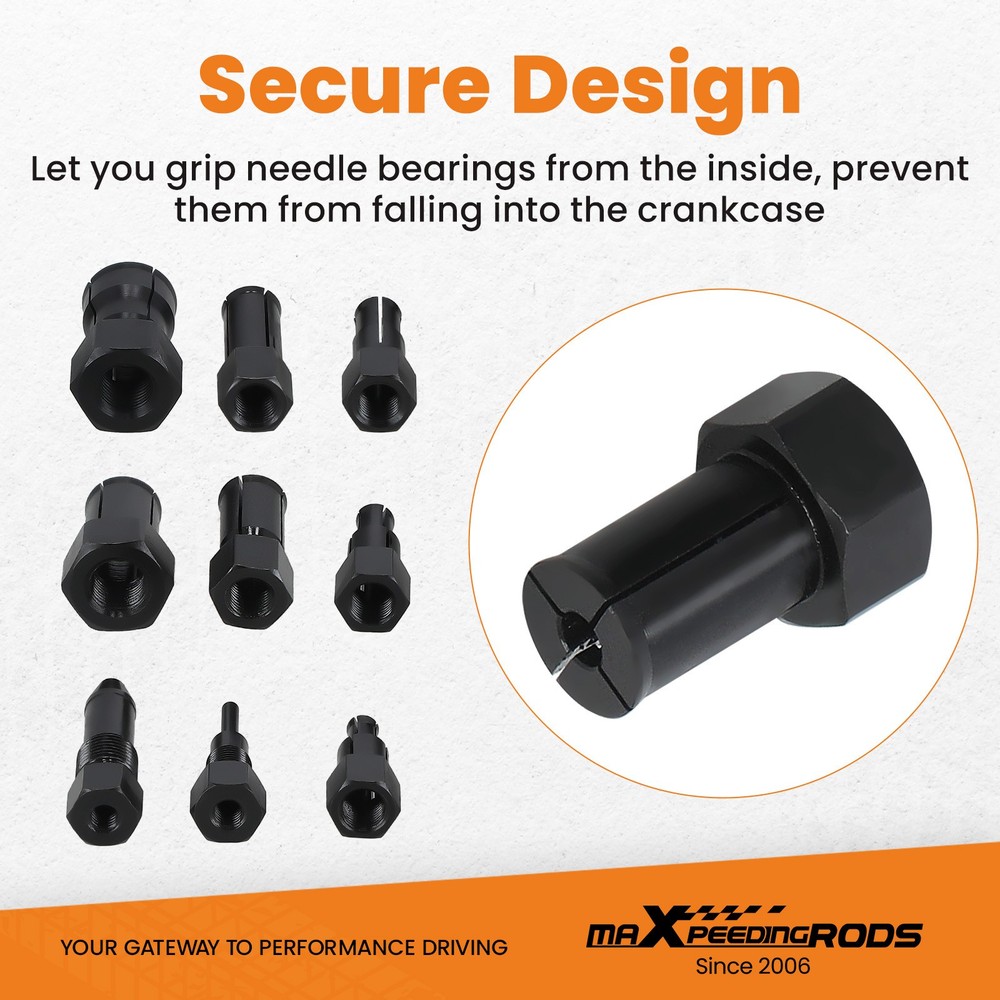 8-25MM Motorcycle Internal Bearing Puller Set Inner Bearing Puller Sets w/ Box