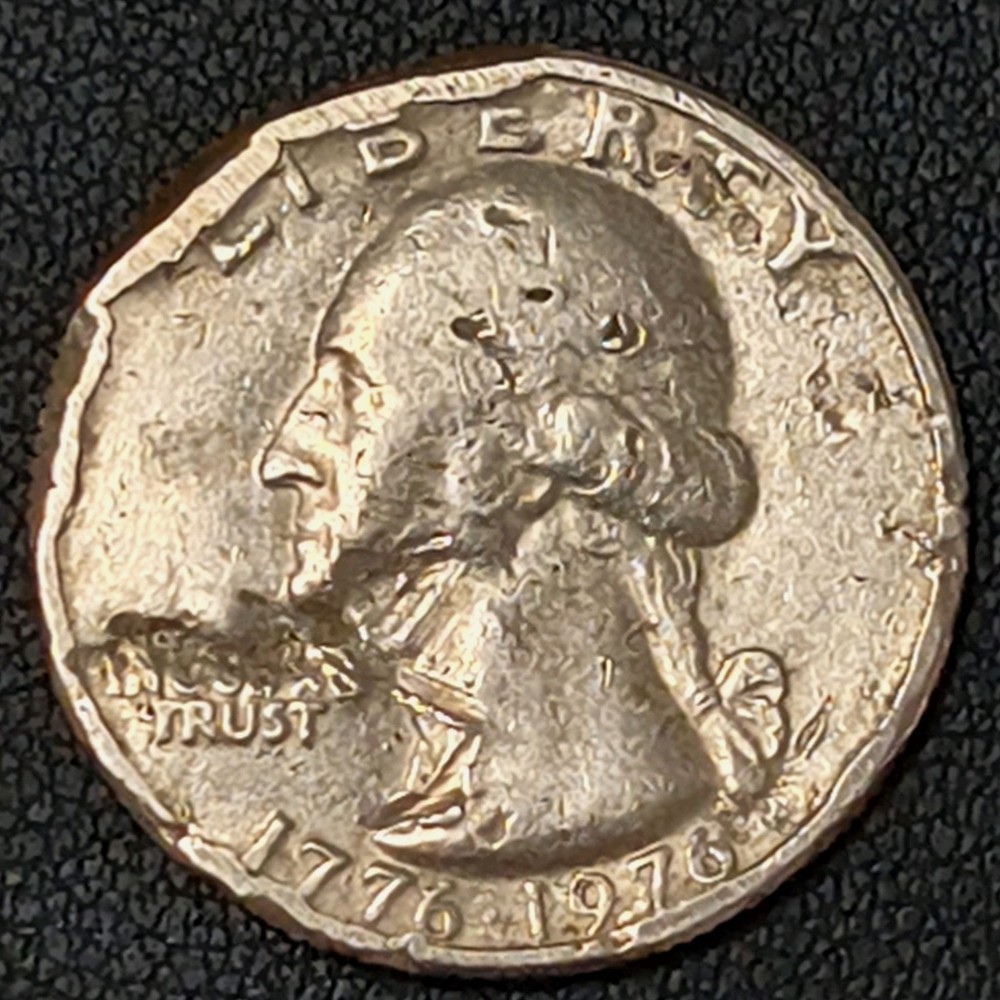 1776.1976 Bicentennial Quarter Coin(with (MULTIPLE ERRORS AT THE FRONT AND BACK)