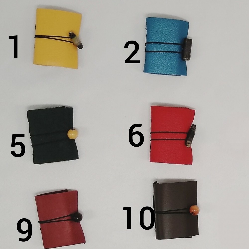 Miniature Leather Journal, Small Softcover Notebook, Tiny Handmade Diary