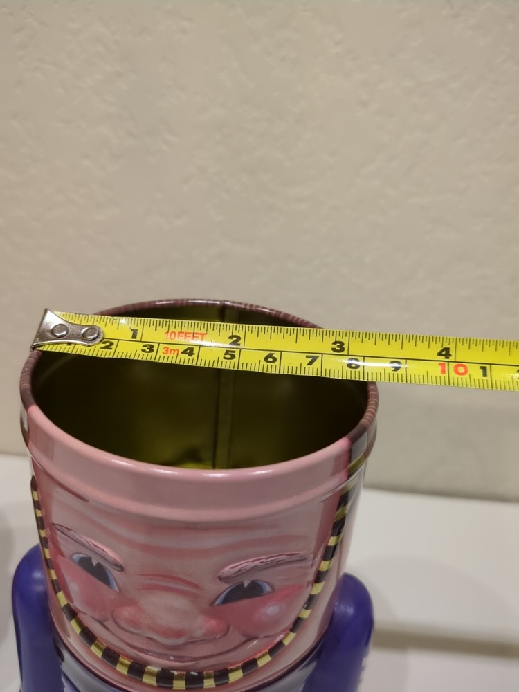 2 EMPTY Collectable Tin Container Display