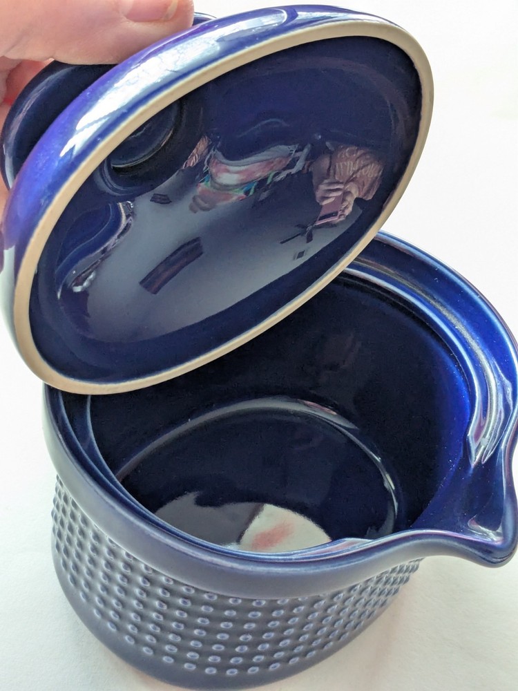 Rosenthal Studio Line Cobalt Blue Lidded Creamer Raised Dots Germany