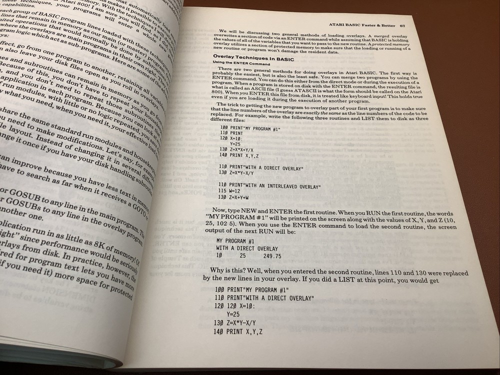 Atari Basic Faster & Better- Info Series Vol. 1 Carl M Evans; Atari MANUAL ONLY