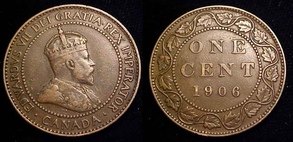 CANADA 1906 Large Cent VF