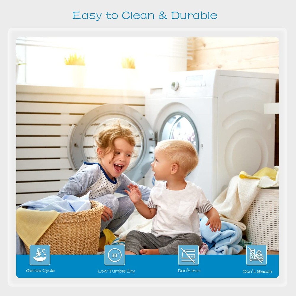 2 Pack Twin Mattress Protector Waterproof, Breathable & Noiseless Waterproof ...