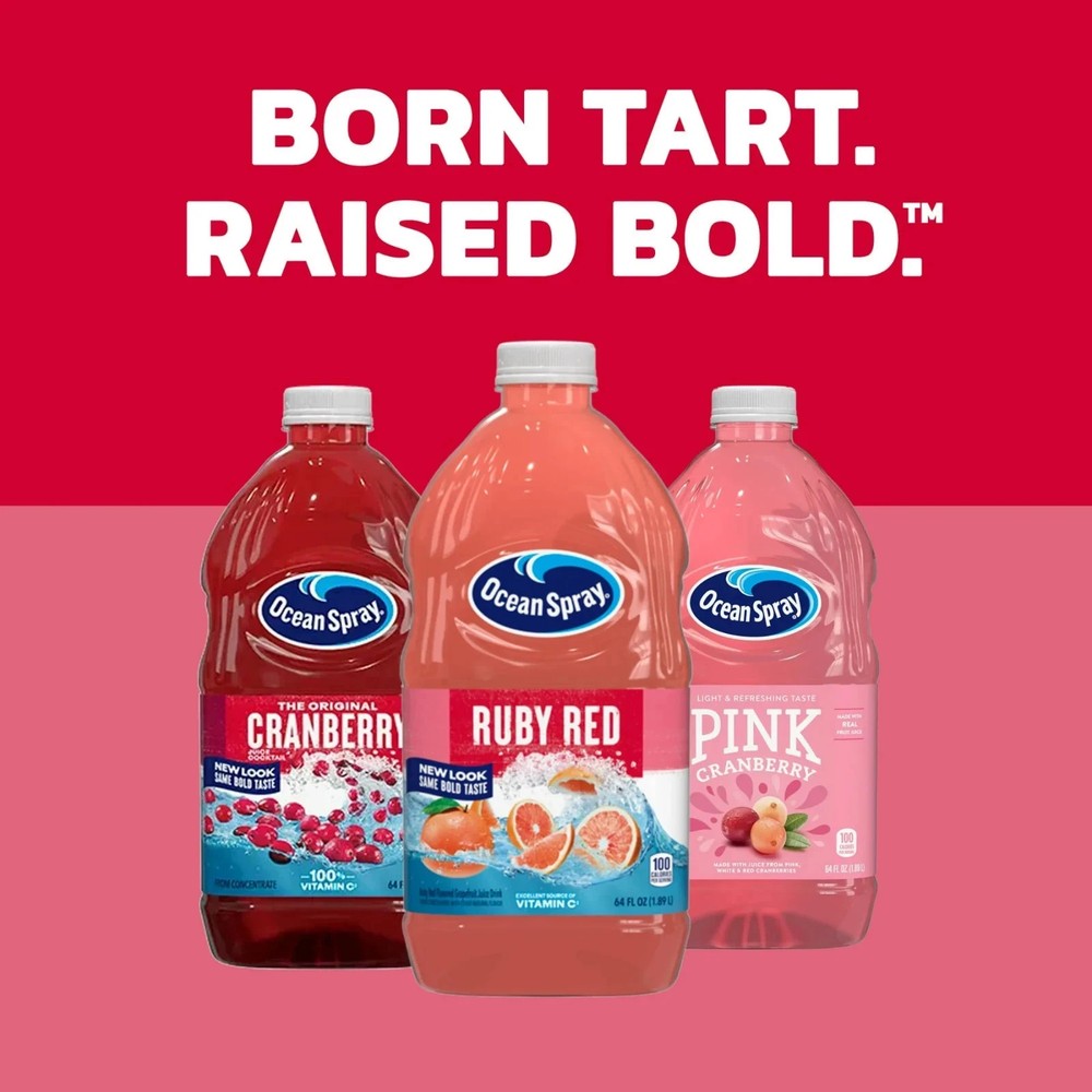 Ocean Spray Ruby Red Grapefruit Juice Drink, 64 fl oz Bottle (2 pack)...