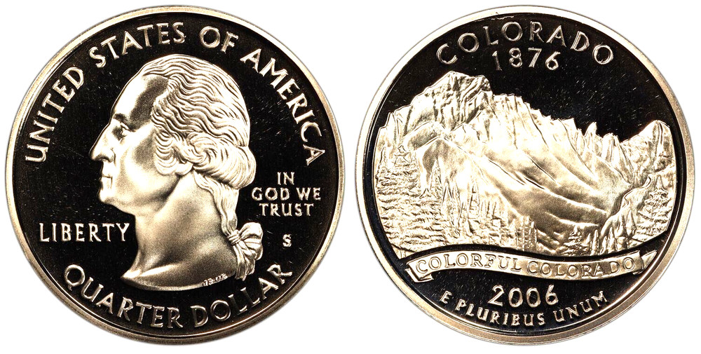 2006 S COLORADO STATE QUARTER   PROOF (VERY NICE COIN)