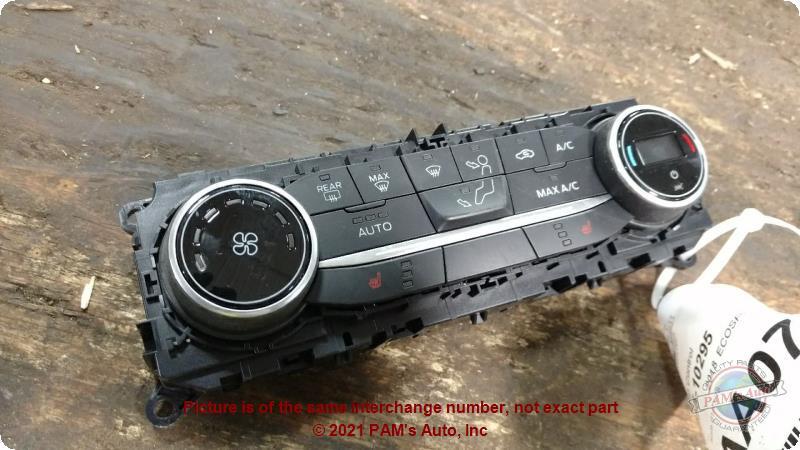 Used A/C Selector Switch fits: 2018 Ford Ecosport automatic temperature control