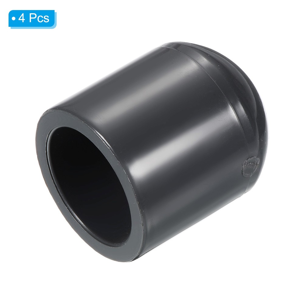 1/2" UPVC Pipe End Cap Fitting, 4 Pack Plug Socket Adapter Smooth Finish