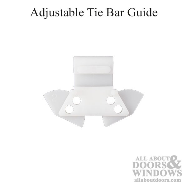 Weathershield Visions 2000 Casement Tie Bar Guide White Plastic Adjustable
