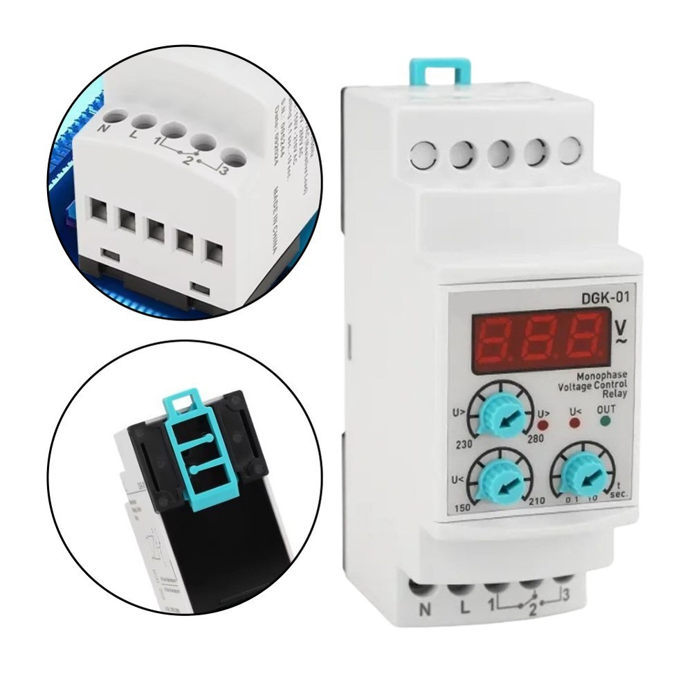 Adjustable Overvoltage Undervoltage Relay OPS10V63 Monophase Voltage Protector