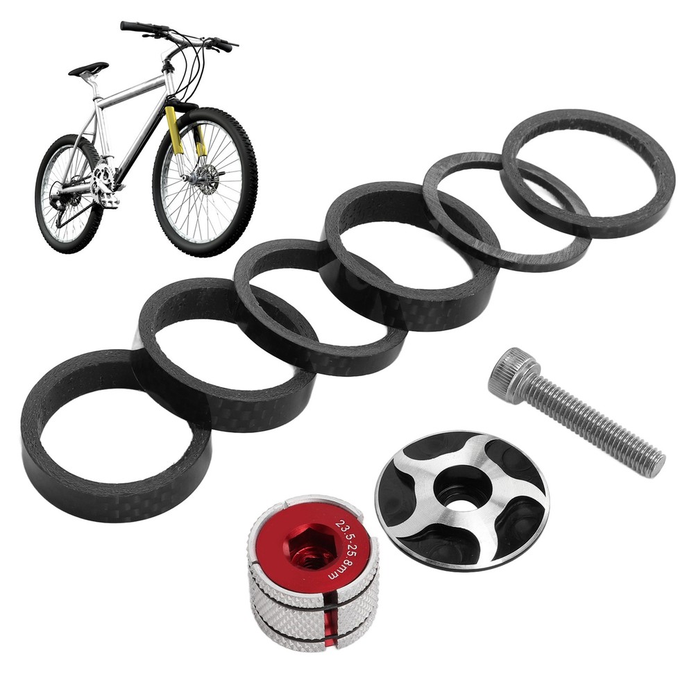 CANSUCC Bicycle Headset Spacer Set with Stem Top Cap and Headset Expander Plug