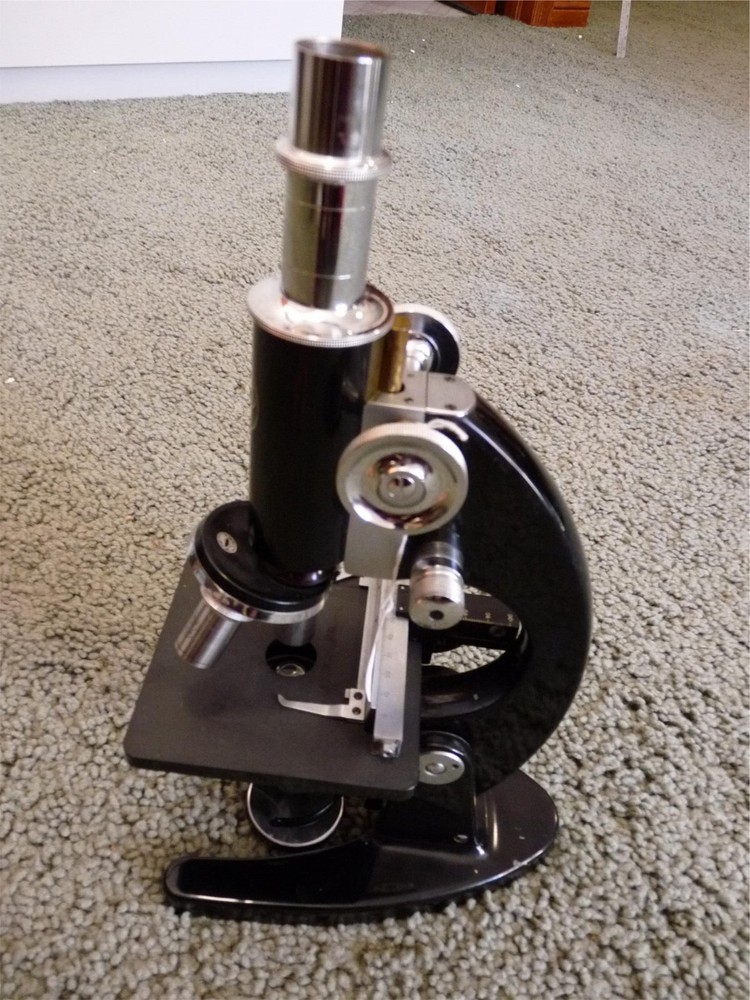 BAKER  MICROSCOPE  W CASE  AND LENSES     4- 879