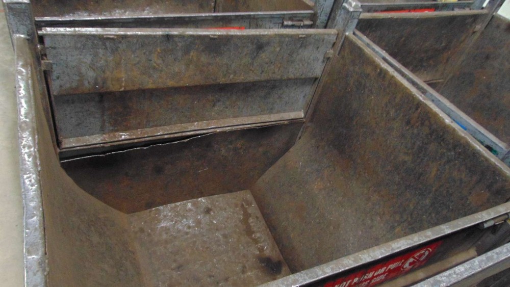 Steel Rolling Cart - 40-1/2" x 32" x 47" - Stackable Warehouse Utility Trolly