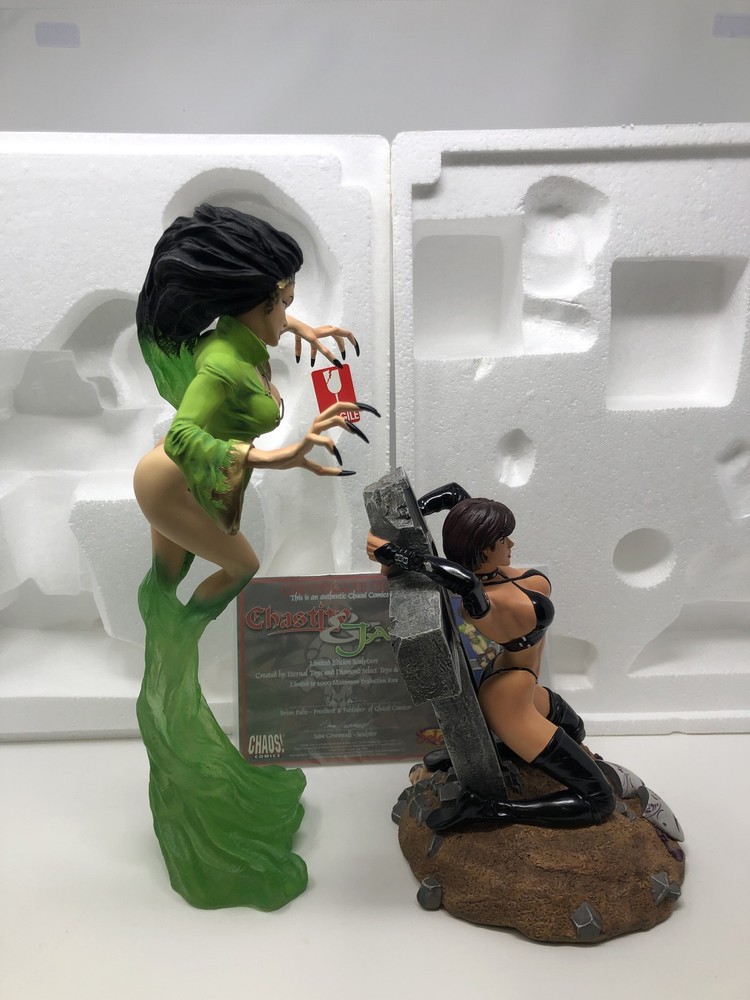 Chastity and Jade statue