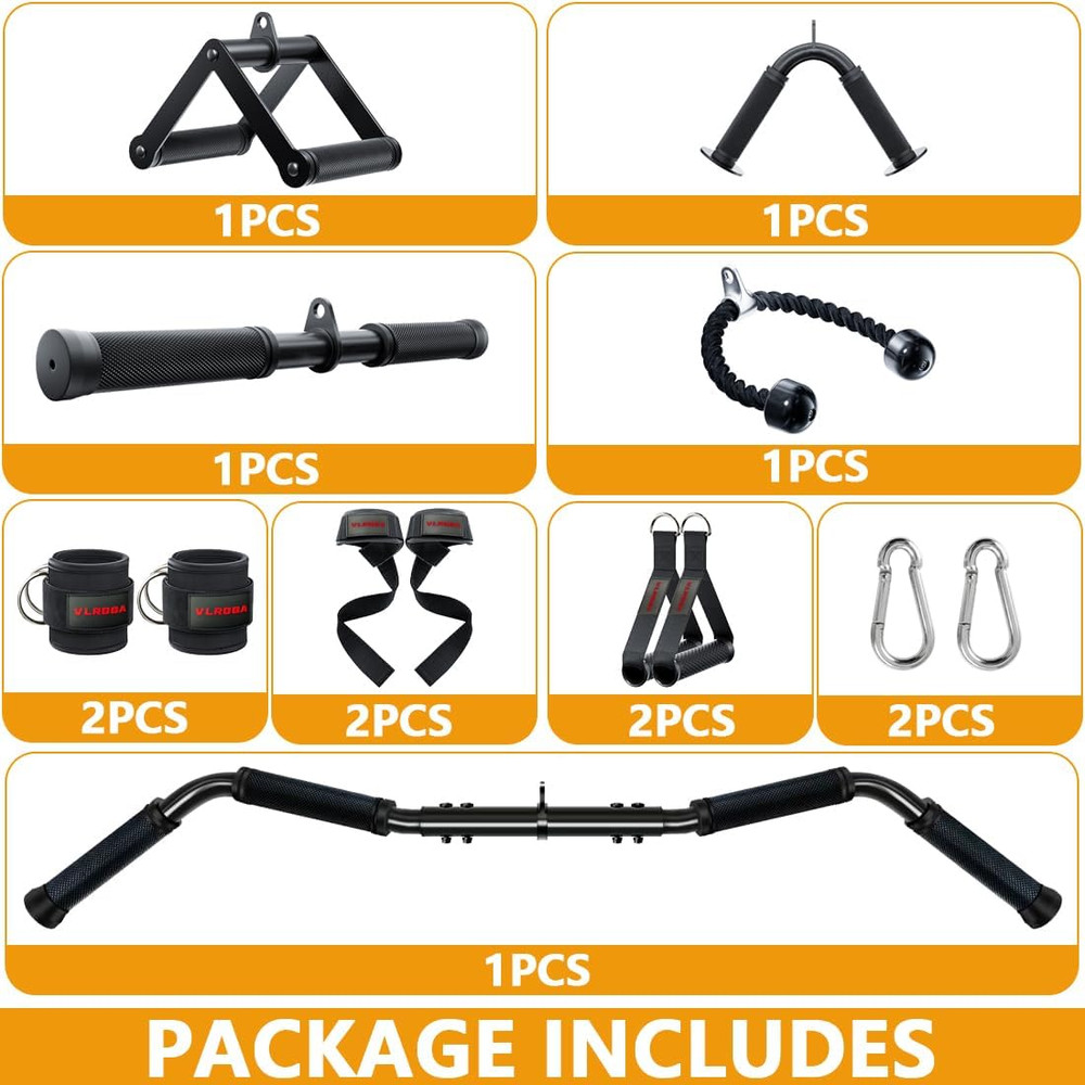 Cable Attachments for Gym,Cable Machine Accessories for Home Gym, Triceps Pull d