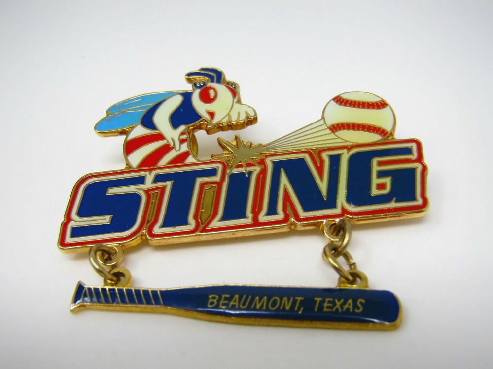 Beaumont Texas Baseball Sting Pin