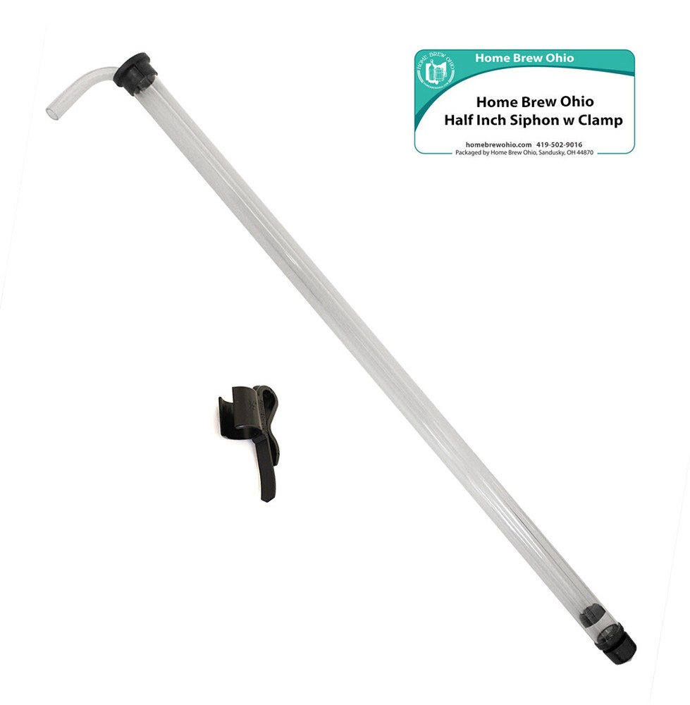 Home Brew Ohio 1/2" Auto-Siphon and Auto-Siphon Clamp Combination
