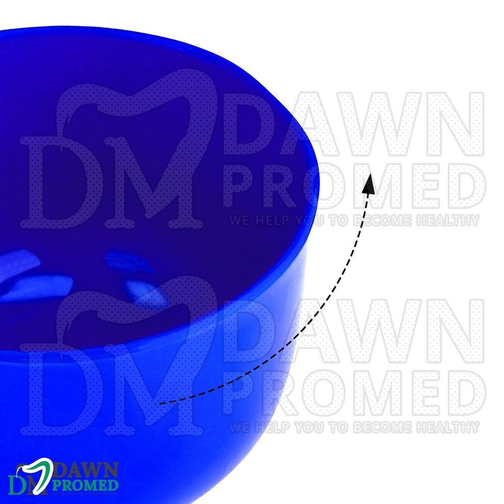 Dental Lab Alginate Mixing Bowl Medium 3.25" Blue Plastic Dentist Instruments