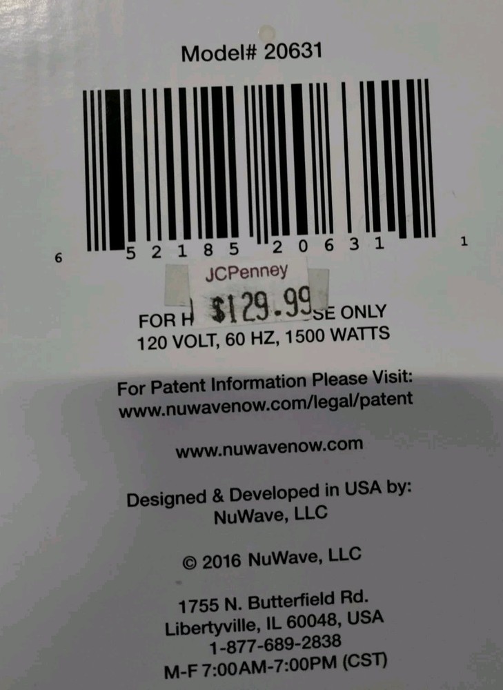 🆕Nuwave Infrared Oven Pro Plus Cooking System 20631 Convection Programmable NOB