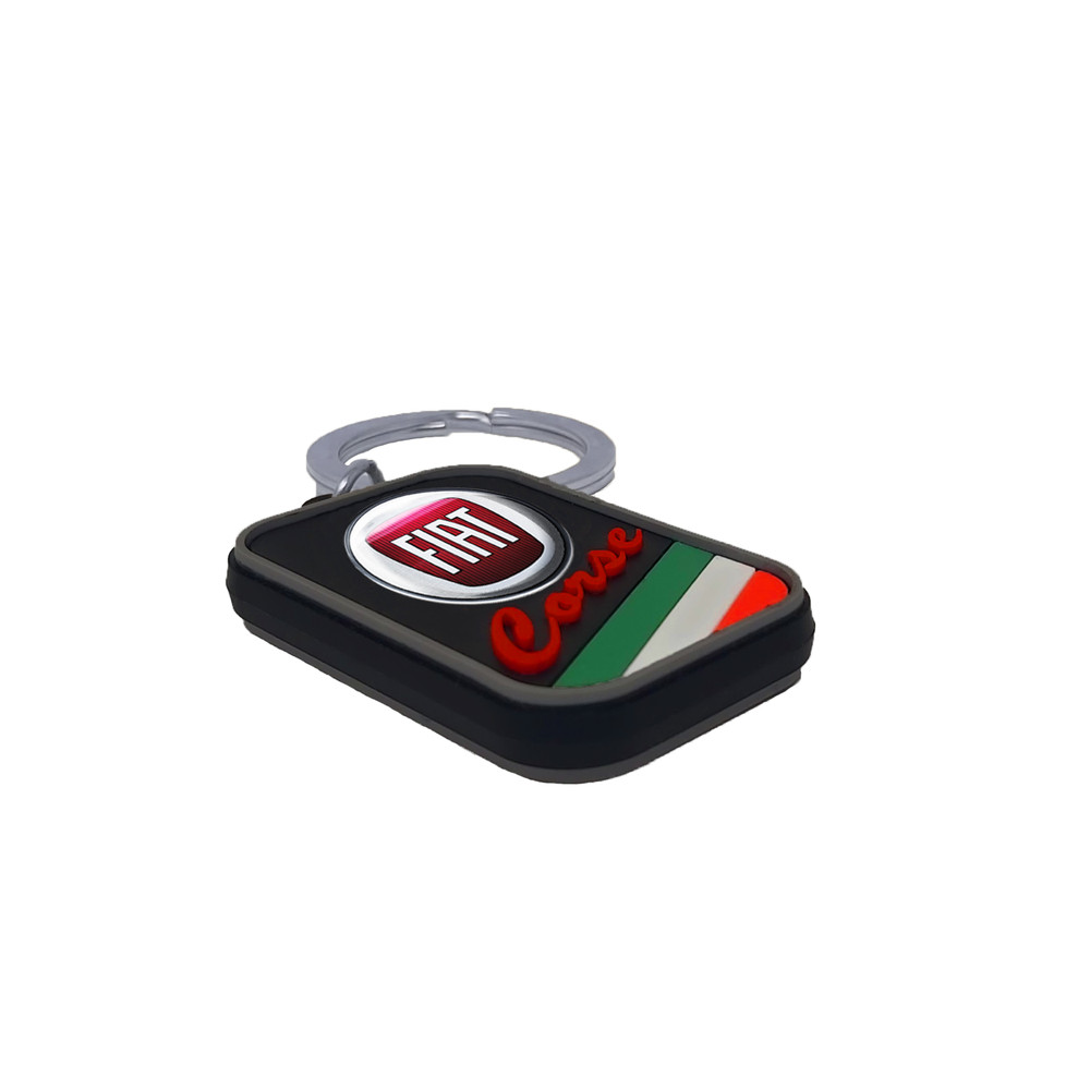 Fiat Red Key Ring, 4.2 X 2.6 Cm