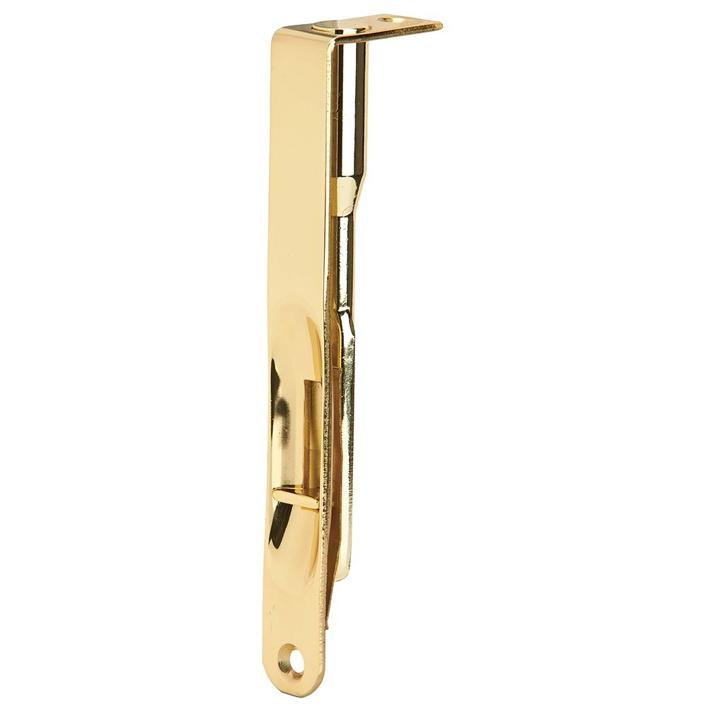 SCHLAGE Ives 265B3 Flush Bolt, Solid, Bright Polished Brass, 6"L x 3/4"W