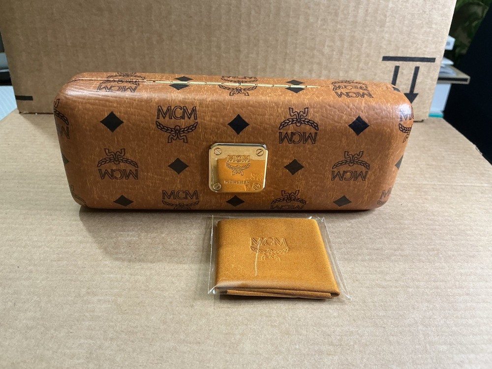 Authentic MCM Eyeglass Case With Cleaning Cloth