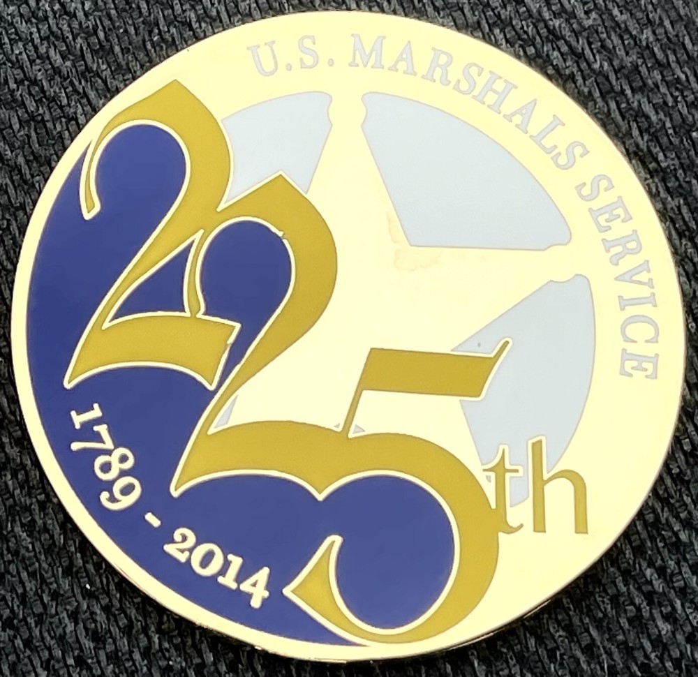 US Marshals Service FirstGEN 225th Anniversary gold version challenge coin