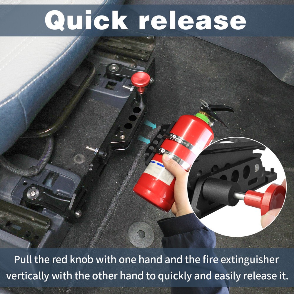 Fire Extinguisher&Multi Mount Panel Front Seat Bracket For Ford Bronco 2021-2024