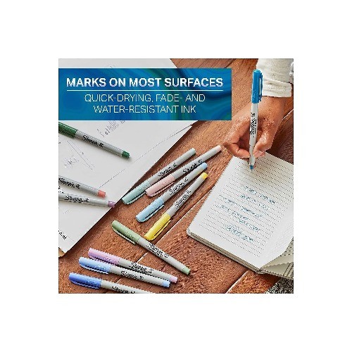 Sharpie Permanent Markers, Mystic Gem, Ultra-Fine Point, Assorted, 24 Count