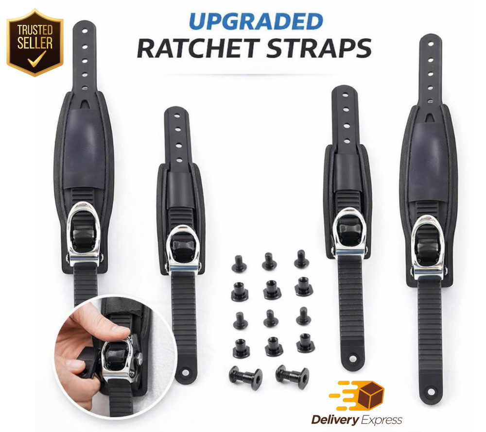 Snowboard Bindings Buckles Binding Black Ankle Straps Buckle Strap in Leather