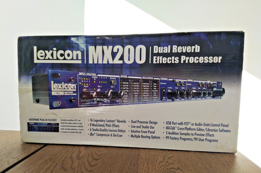 Lexicon MX200 Dual Reverb Effects Processor Rack 1U + Original Box