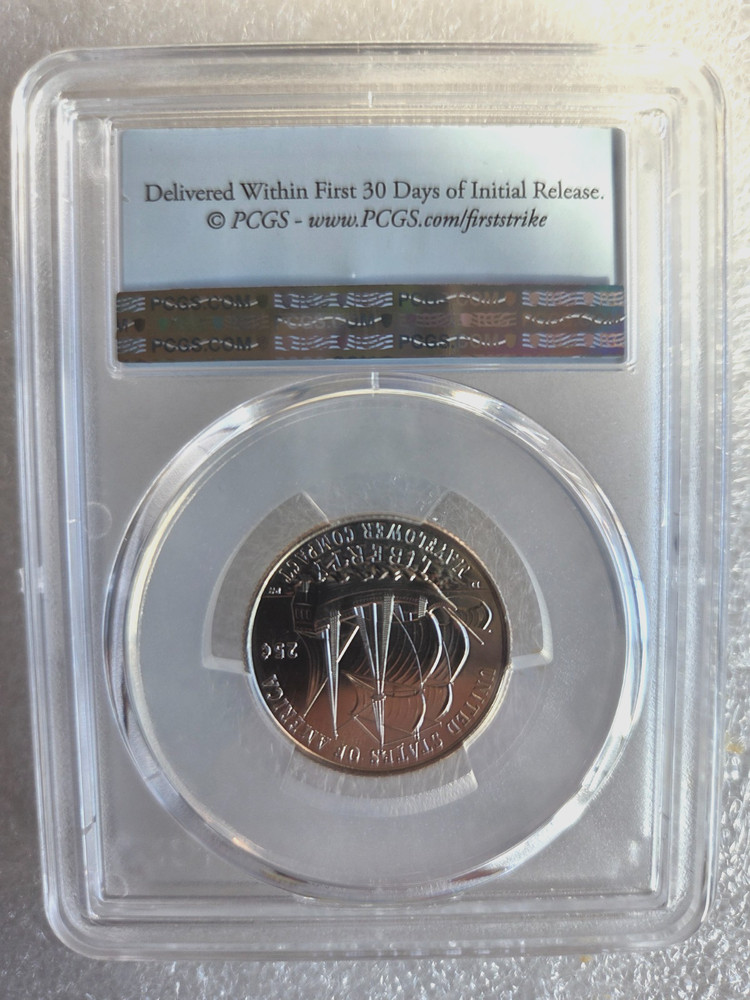 2026-D FIRST STRIKE Semiquincentennial Mayflower Compact Quarter PCGS MS66