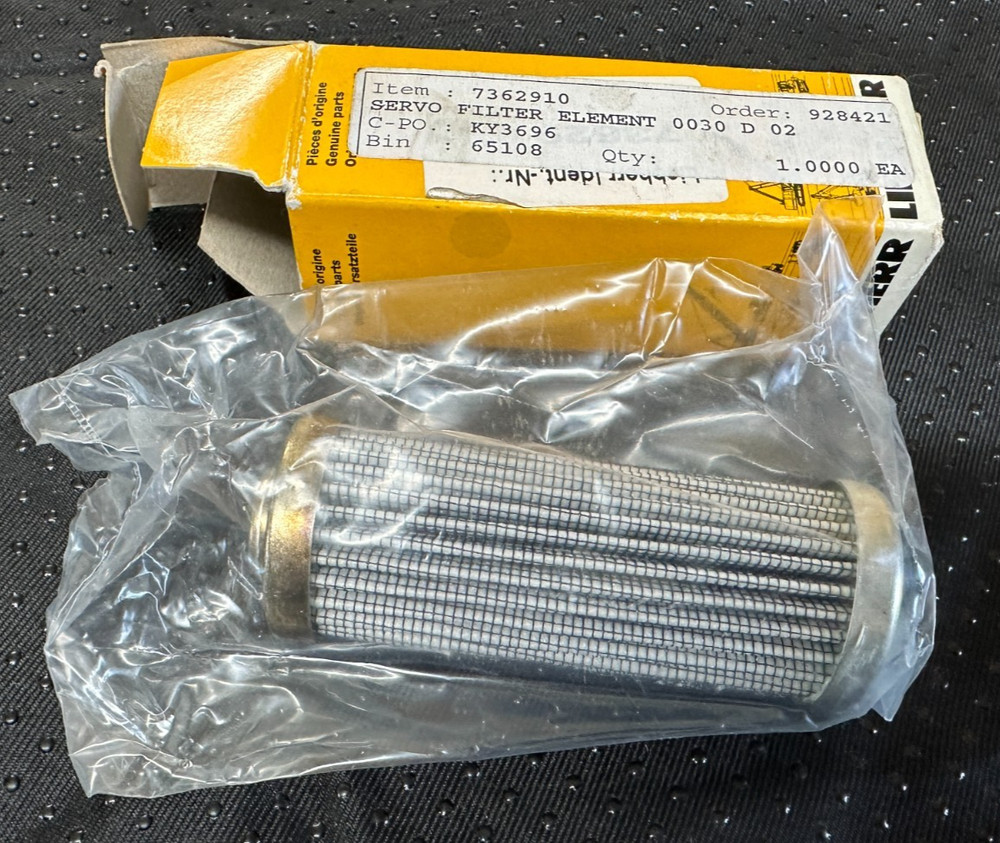 Liebherr 7362910 Hydraulic Filter Cartridge Replacement