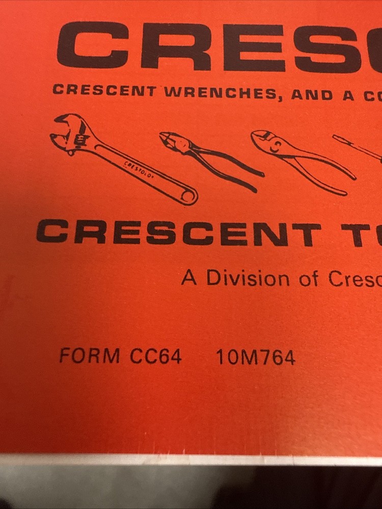 Vintage Crescent Tools Catalog Jamestown NY 🇺🇸 Excellent