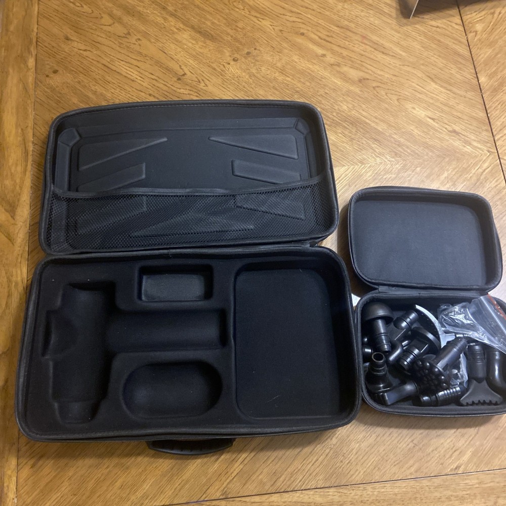Chirogun Percussion Massage Gun EMPTY CASE BAG WITH DIFFERENT EXTENSIONS TO GUN