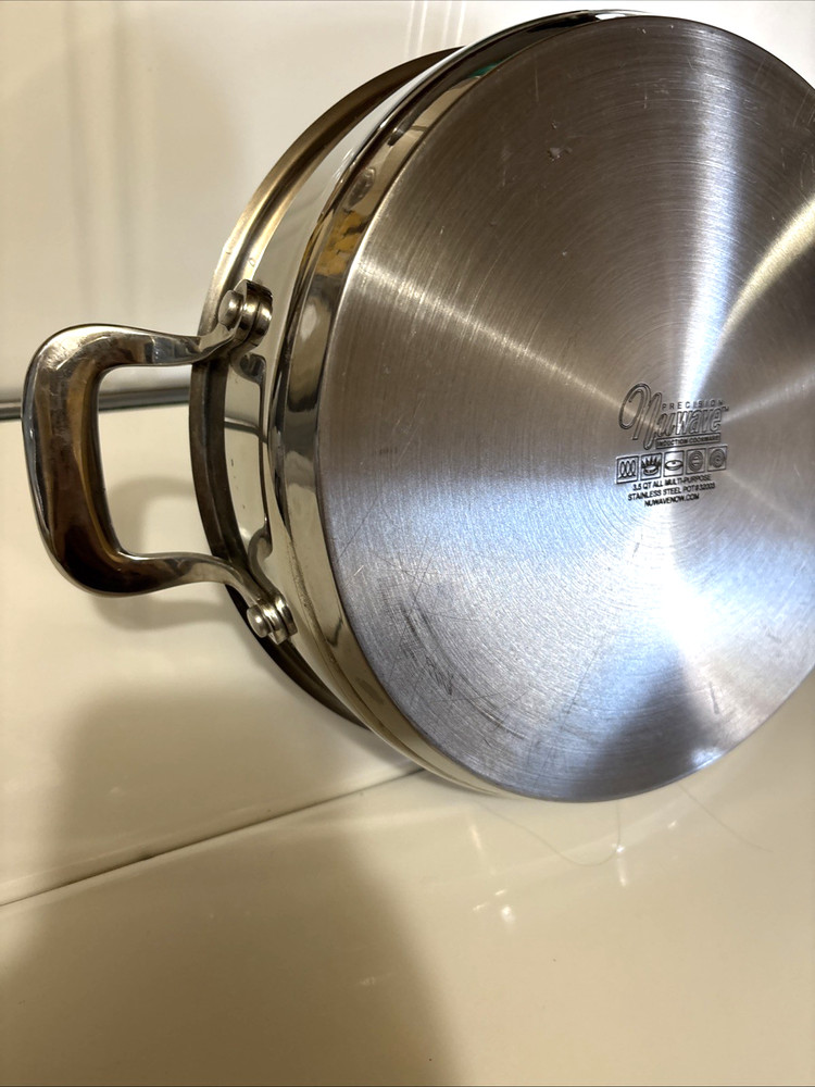 NuWave Induction Cookware 3.5 Quart Pot Stainless Steel Multipurpose