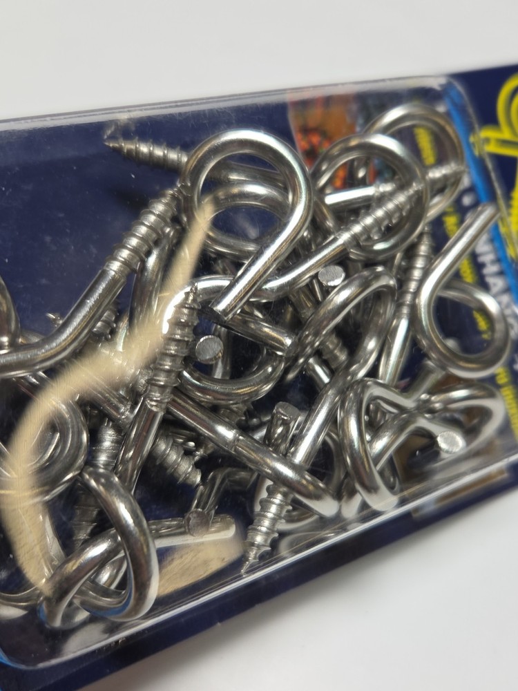 Quick Hanger Open Screw Eyebolt 40pc Stainless Steel