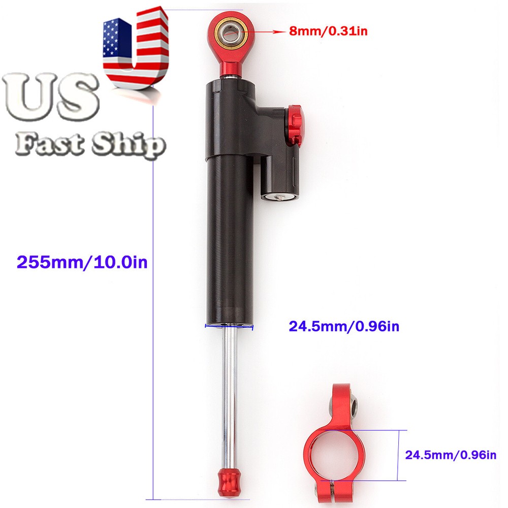 Universal CNC Steering Damper Stabilizer Linear Reversed Safety Control
