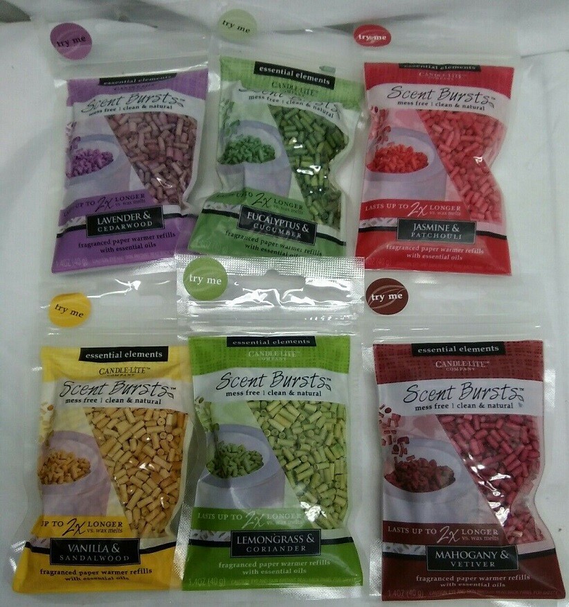 6 Pack- Essential Elements Scent Burst- Mixed Scents (READ DESCRIPTION)