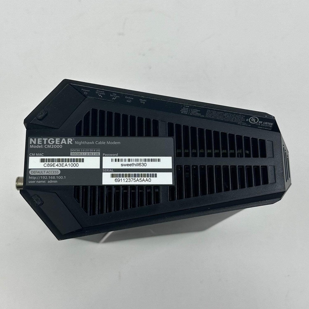 NETGEAR Nighthawk None CM2000 Cable Modem
