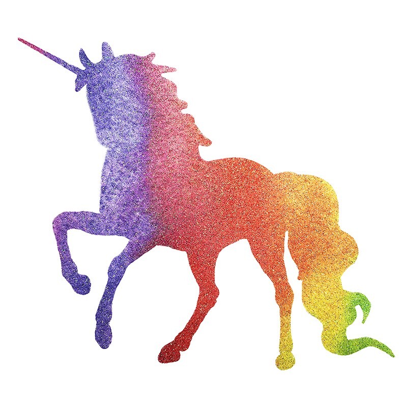 HT-Printable Glitter Rainbow 13.33" (HTV) For Fabrics
